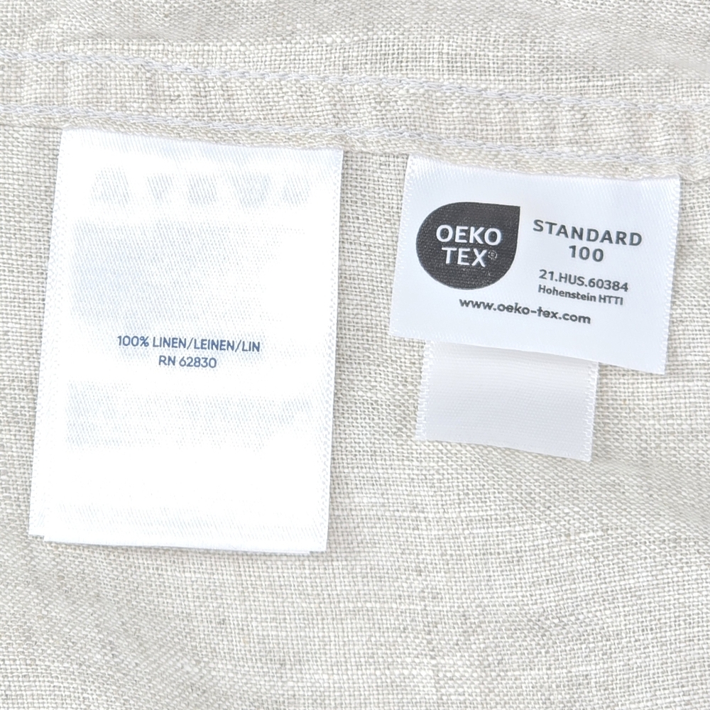 Lands’ End 100% Linen Button Front Long Sleeve Shirt Natural Women's Size S - Picture 7 of 9